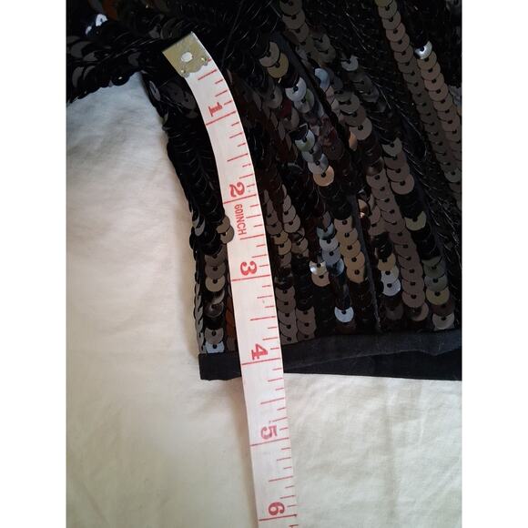 See By Chloe Black Sequin Shorts High Waisted Club Party Elegant Size 2 NWT - Picture 10 of 16